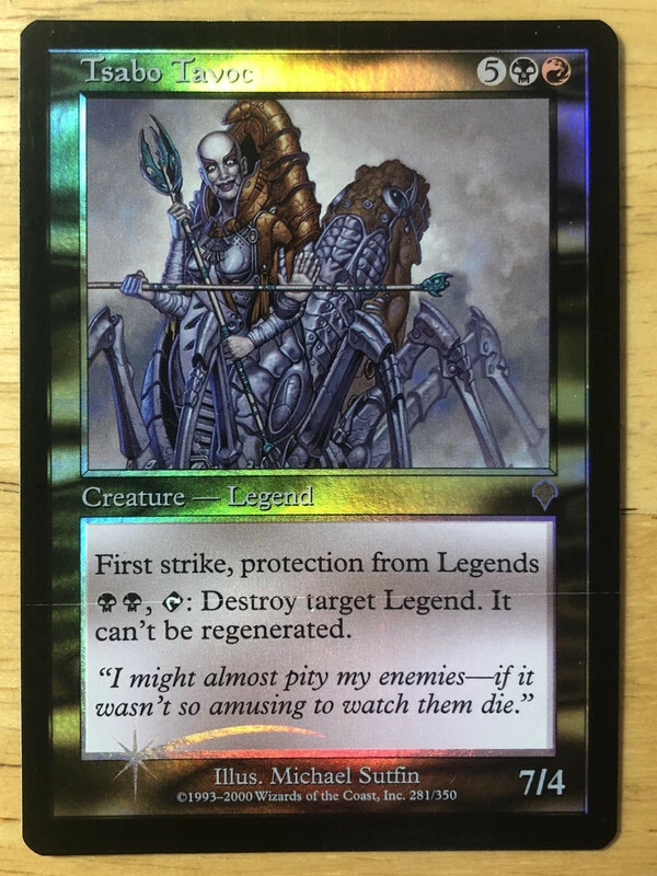 FOIL Tsabo Tavoc English FOIL Invasion INV mtg SP - Image 1 of 1