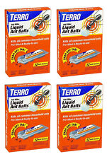 TERRO T300B Liquid Ant Killer, 12 Bait Stations- Pack of 4
