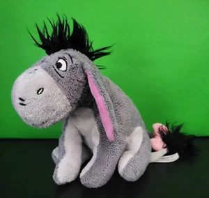 Disney Store Winnie the Pooh 7" Eeyore Mini Bean Bag Plush Stuffed Animal - Picture 1 of 5