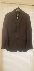 Izod Boy's Charcoal Gray Sport Coat Blazer Jacket size 12 Regular with Shirt/Tie - Picture 1 of 5