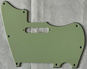 Custom For Jazzcaster Telemaster Hybrid 1 Pickup Guitar Pickguard Vintage Green - Picture 1 of 4