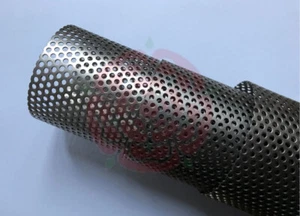 Titanium Perforated Pipe Various Size And Grade 2 GR2 Exhaust Tube - Picture 1 of 2
