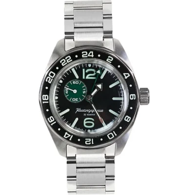 Vostok Komandirskie 03001B GMT Russian Watch Military Automatic USA Seller - Image 1 of 4