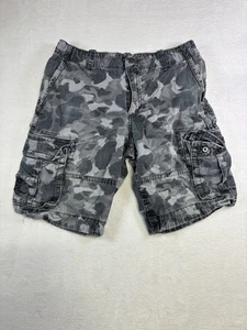 Pantaloncini cargo Aeropostale mimetici verde militare uomo 31 pesanti Y2K Woodland - Foto 1 di 5