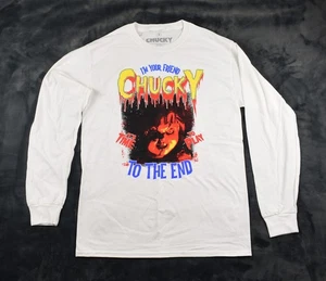 NEW Universal Studios Chucky I’m Your Friend To The End Longsleeve T-Shirt Sz M - Picture 1 of 6