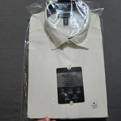 Alfani Men's Regular Travel Ready Solid Dress Shirt white 15-15 1/2 34 35 medium - Image 1 of 2