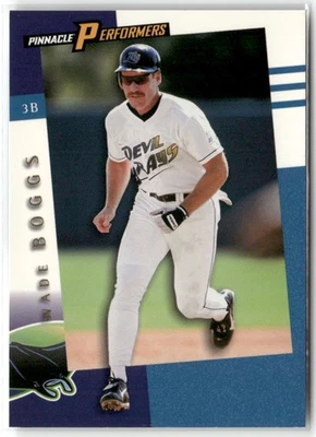 1998 PINNACLE PERFORMERS WADE BOGGS TAMPA BAY DEVIL RAYS #42 - Image 1 of 3