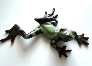 Original Frog Sculpture Statue Limited Edition Forest Questioning Toad Frogman - Picture 1 of 8