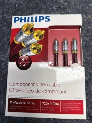 Philips 8ft Component Video Cable Professional Series SW1302U/27 High-Quality HD - Image 1 of 4
