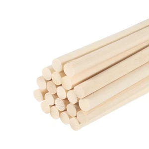 20Pack Wooden Dowel Rods 50cm/20" Round Dowel Rod 10mm/0.4" Stick - Picture 1 of 7