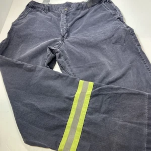 Workrite Men FR Pants 36X37 Blue Flame Resistant Hivis Strap CAT 2 2112 Straight - Picture 1 of 13