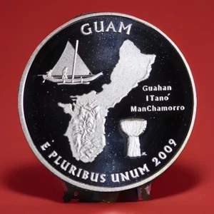 2009-S PROOF SILVER WASHINGTON QUARTER WASHINGTON GUAM **FAST SHIPPING - Picture 1 of 11