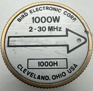 Bird 43 Thruline WattMeter Element 1000W 1000H 2-30MHz - Zdjęcie 1 z 3