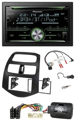 Pioneer Bluetooth Lenkrad DAB 2DIN USB CD Autoradio für Chevrolet Spark KLM 2012 - Bild 1 von 4