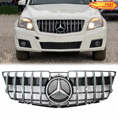 Front Grille Grill W/Emblem For 2009-12 Mercedes Benz X204 GLK350 GLK300 GLK280 - Изображение 1 из 4