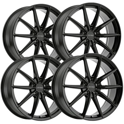 (Set of 4) Petrol P4B 20x8.5 5x4.5" +40mm Gloss Black Wheels Rims 20" Inch - Image 1 of 4