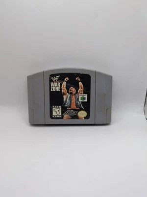 WWE WWF War Zone N64 Nintendo 64 Game 1998 Wrestling Authentic Cartridge Only - Image 1 of 4