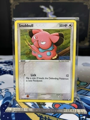 Pokemon Card Ex Unseen Forces Snubbull 74/115 2005 Reverse Holo - Image 1 of 4