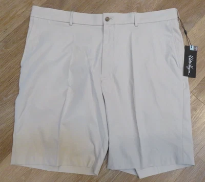 NUEVO Pantalones Cortos de Golf Walter Hagen Perfect 11 Frente Plano 42 CINTURA Para Hombres CAQUI BRONCEADO Foto 1 de 4