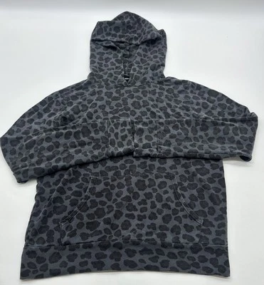 Monrow 连帽衫女式中号 Aop 灰色..#26383 — 第 1/4 张图片