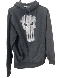 Black Marvel Skull Hoodie Size Small - Picture 1 of 1