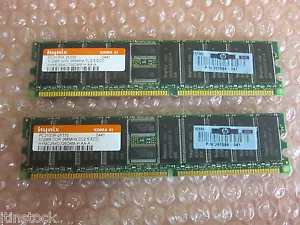 1GB RAM Memory Module 2 x 512MB PC2100R-25330 HYMD264G726D4M - Picture 1 of 1