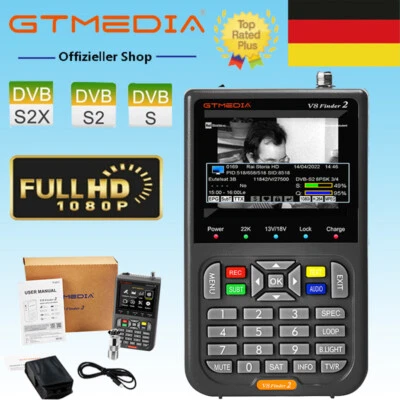 Profesional GTMEDIA Finder2 3.5'' LCD Satelital Medidor Sat DVB-S2/S2X HD Satfinder