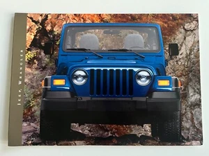 JEEP WRANGLER Sport Sahara 4.0 UK 3 Page Fold-Out Card Brochure March 2002 - Picture 1 of 1
