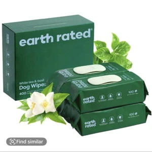 Earth Rated 3-in-1 Pet Grooming Wipes, Cleaning, Deodorizing & Hydrating 400 ct - Picture 1 of 8