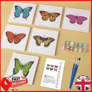 6 Pack Color By Number Painting Kits with Brush and Acrylic Paints for Beginners - Picture 1 of 24