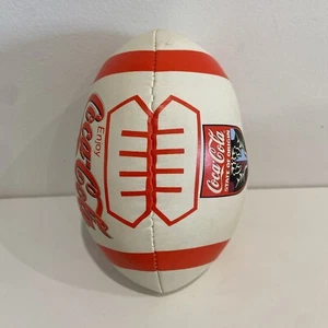 State Of Origin & Coca Cola Soft Football | 6” Inch | Vintage | white & red - Picture 1 of 4