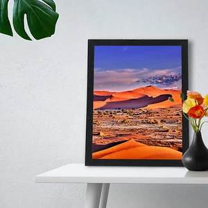 Black Picture Poster Wall or Tabletop Frames with Plexiglass Home Decor 9"X11" - Picture 1 of 7