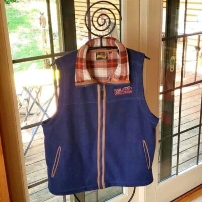 Renegade Bordado Azul Pana Franela Forrado Cremallera Completa Cuello Talla Chaleco M Foto 1 de 4