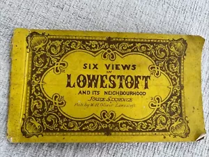 Antique Booklet Six Views In Lowestoft W. H. Lowestoft Amazing Suffolk, England - Picture 1 of 11