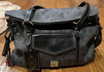 Disney Dooney & Bourke Haunted Mansion Wallpaper Smith Bag First Production Red - Image 1 of 4