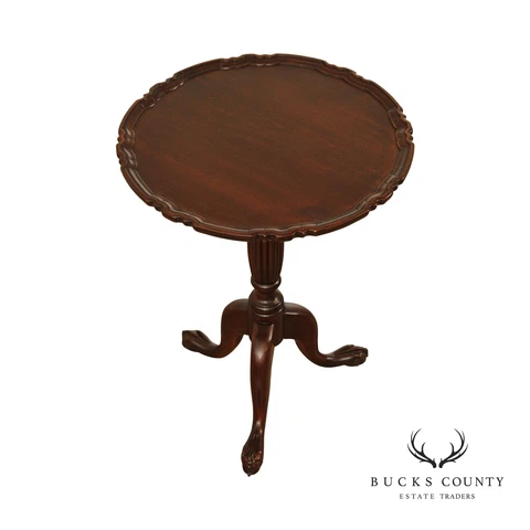Harden Chippendale Style Carved Pie Crust Side Table Cover