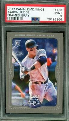 Aaron Judge Rookie Card 2017 Panini Diamond Kings Framed Gray #138 PSA 9 - Image 1 of 2