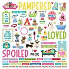 4 Pack Pampered Pooch Stickers 12"X12"-Elements PPAM3905