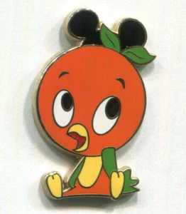 Disney Pin Orange Bird Wearing Mickey Mouse Ear Hat - Picture 1 of 1