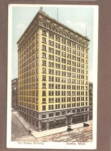 VINTAGE POSTCARD UNUSED THE ALASKA BUILDING SEATTLE WASHINGTON - Picture 1 of 1