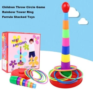 Plastic Ferrule Stacked Toys Fun Indoor Outdoor - Picture 1 of 7