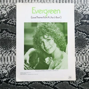 Barbra Streisand Evergreen A Star is Born Original 8 page A4  Sheet music  - Picture 1 of 4