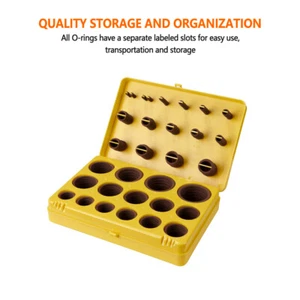 382 Pcs FKM Brown O-Ring Kit Hydraulic Plumb Flange Orings FKM 75A O-Ring w/ Box - Picture 1 of 8