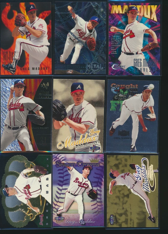 GREG MADDUX Assorted Cards 1995-1999 Pick From List Inserts Base Qty Discount - Image 1 of 1