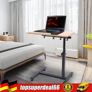 Mesa portátil Mesa de cama Sofá Cuidado Mesa auxiliar Altura ajustable con ruedas - Imagen 1 de 13