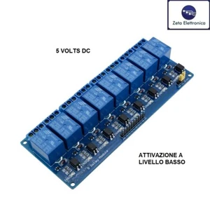 Module Carte Rele 'Arduino 5V Dc A 8 Canaux 220V 250V 10A AC Relais Shield E LED - Bild 1 von 3
