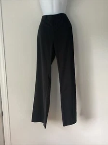 Mossimo Black Stretch Dress Pants Straight Leg Machine Washable Pockets Size 2 - Picture 1 of 11