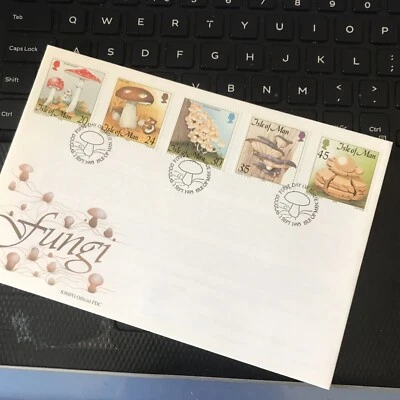 Isle of Man Stamps 1995 Fungi Set Of 5  First Day Cover UNADDRESSED FDC WCP - Image 1 of 3