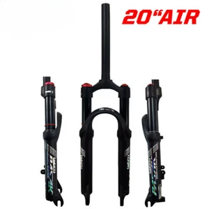20 "24“folding / Mountain Bike Shock Absorber Air Fork Hard and Soft Adjustable - Picture 1 of 30
