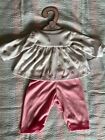 Lee Middleton Doll Clothes Outfit LMO LOGO FLOWER Print Shirt & Pink Pants 